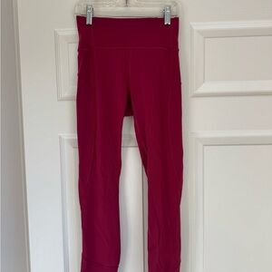 Lululemon Wunder Train High-Rise Tight 25" - Magenta Smoke Size 2